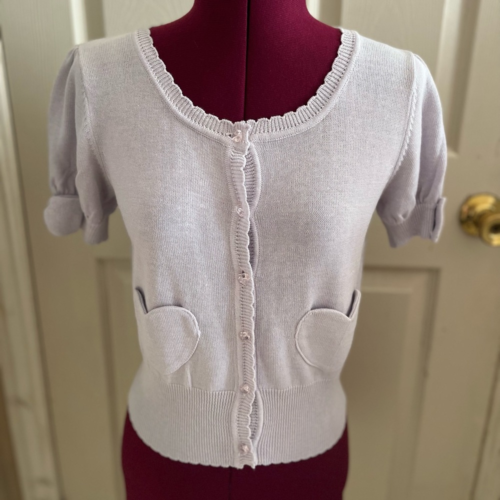 Ank Rouge Lavender Cardigan